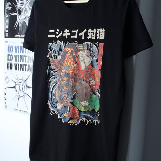 (2XL) 브랜드빈티지 반팔 티셔츠 빅사이즈 재패니즈 스타일-7B71