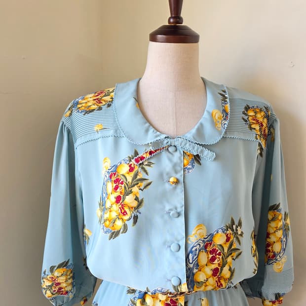 INGEBORG 플라워 패턴 롱 원피스