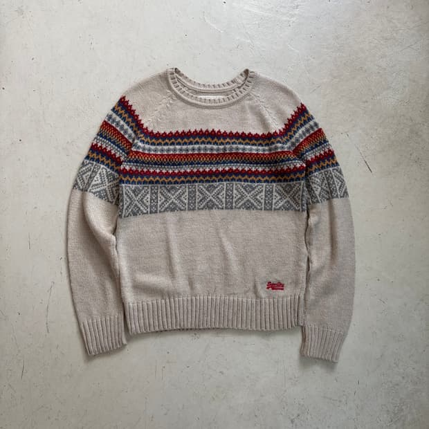 Superdry 빈티지 스웨터 니트 L