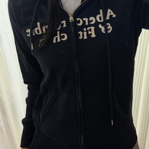 대장템 슬림핏 아베크롬비 네이비 후드집업 m