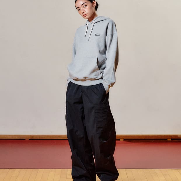 낫온리포투데이 파라슈트 와이드 카고 팬츠