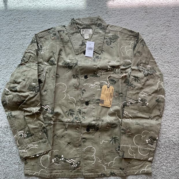 더블알엘 밀리터리 컨셉 초어자켓 사이즈 엘