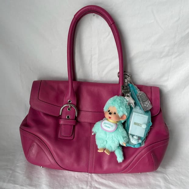 Coach pink shoulder bag