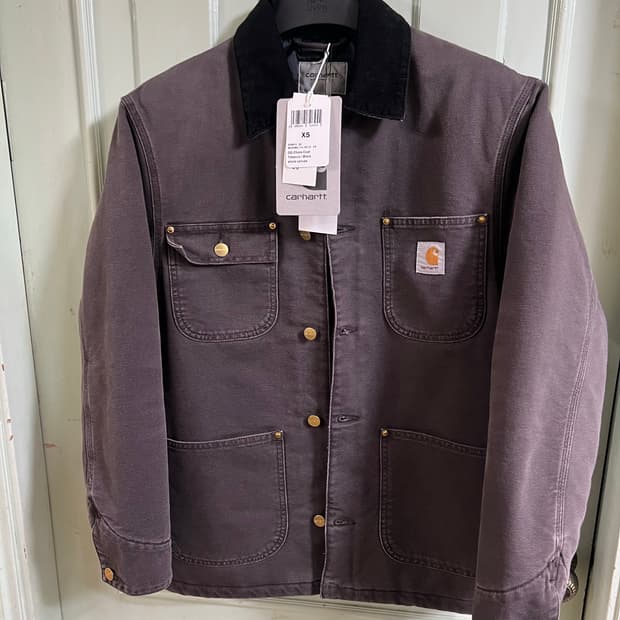 (XS) 칼하트 WIP OG 초어 코트 토바코