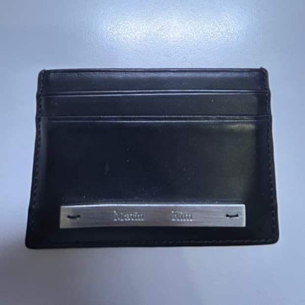 마뗑킴 카드 지갑 블랙
