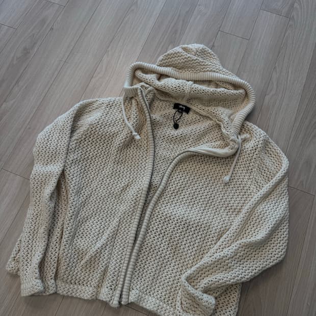 [M] 스투시 크로쉐 후드집업