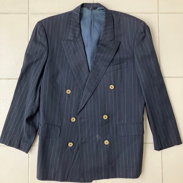 Paul smith 폴스미스 더블 브레스티스 울 큐프라 자켓