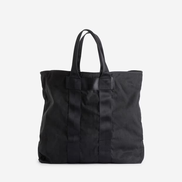 [새상품/아르켓] 왁스 캔버스 토트 / 다크네이비