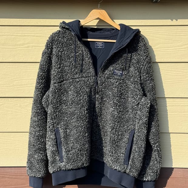 아베크롬비 플리스 후드 집업 자켓