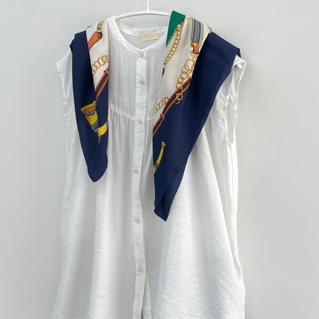   일본 빈티지 earth  나시 블라우스