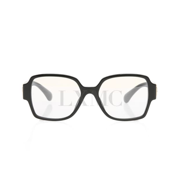 샤넬 하트 안경 블루라이트 스퀘어 블랙 선글라스 CH3438