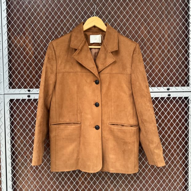 어라운드율 조셉 스웨이드 싱글 블레이저 자켓 F