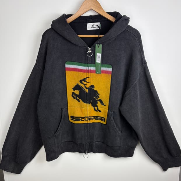 스쿠퍼스 스커퍼스 니트 후드 집업