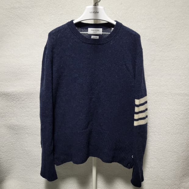 [정품] 4 / 톰브라운 사선완장 셰틀랜드 니트