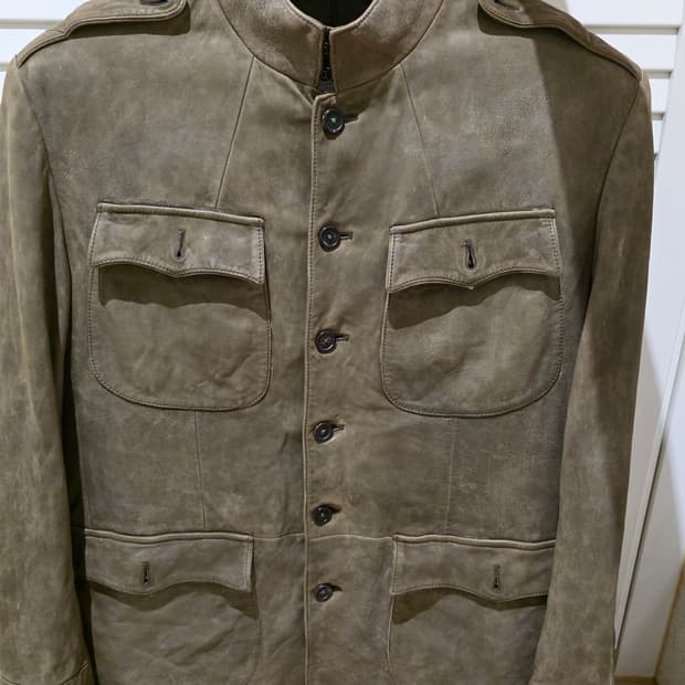 랄프로렌 퍼플라벨 M-65 램스킨 가죽자켓