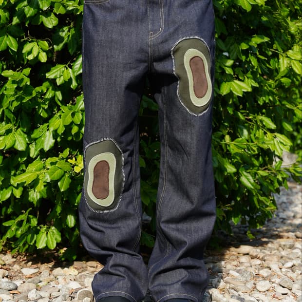 Rings of time patch work denim