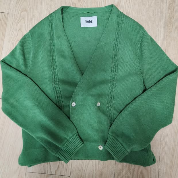 (Bode)보디 더블 브레스티드 가디건(green)