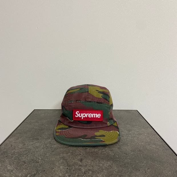(OS) 슈프림 박스로고 캠프캡 모자 밀리터리 카모