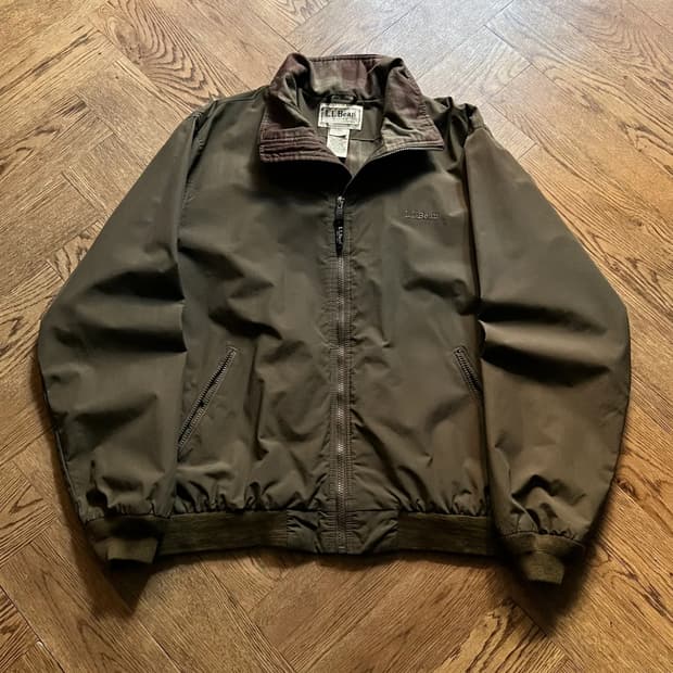 [L]엘엘빈 USA 카키 나일론 웜업 자켓