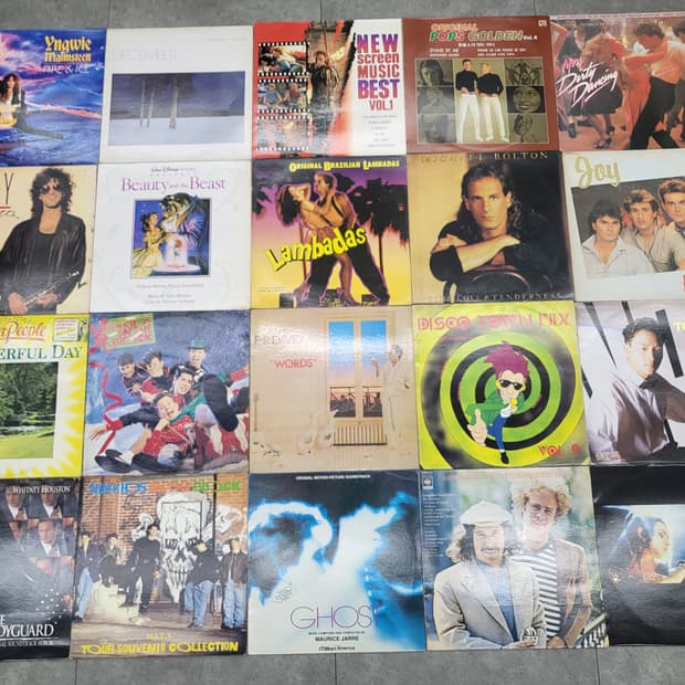 다양한 팝송 LP 레코드판 모음 20장 일괄