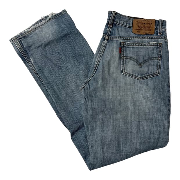 [Levi's] 리바이스 오렌지탭 컷오프 워싱 데미지 데님팬츠