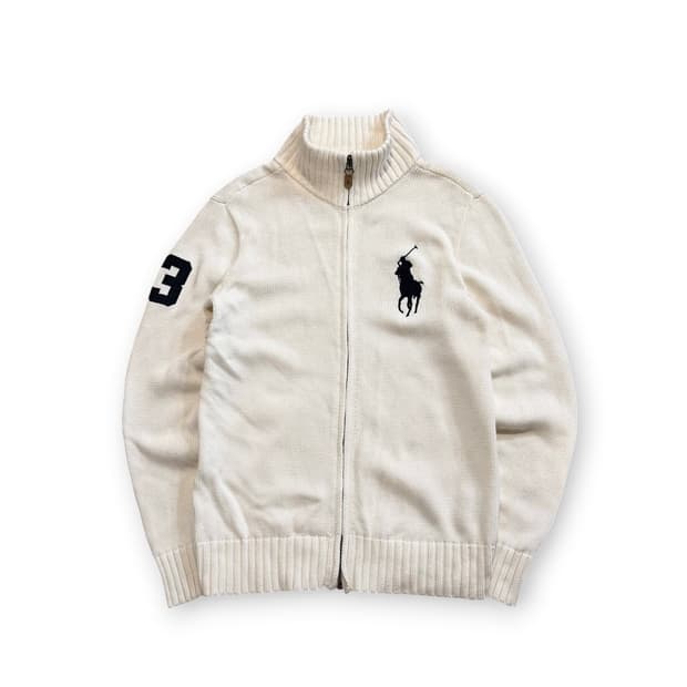 폴로 랄프로렌 빅포니 아이보리 코튼 집업