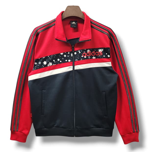 [105] 아디다스 레드 00s 스타패턴 니트 트랙탑 져지