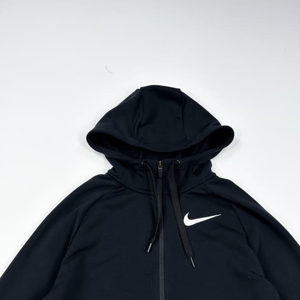 나이키 스우시 트레이닝 풀오버 블랙 후드집업 (M)