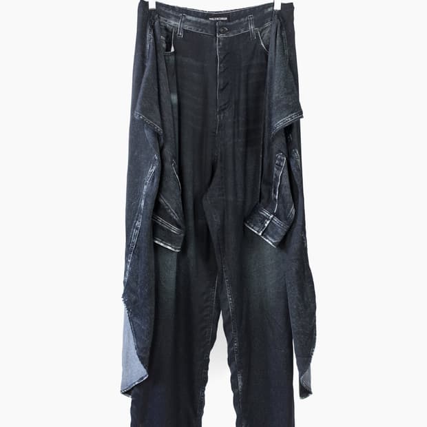 [S] 발렌시아가 21SS 트롱프뢰유 레이어드 트라우저