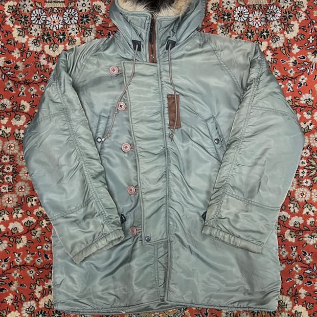 [L] Hope N-3B 빈티지 야상 파카 세이지 그린