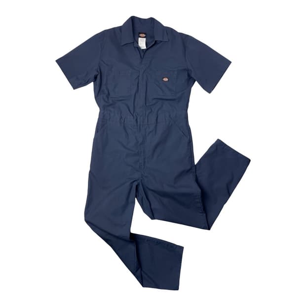 디키즈 반팔 커버롤 점프수트 네이비 LR