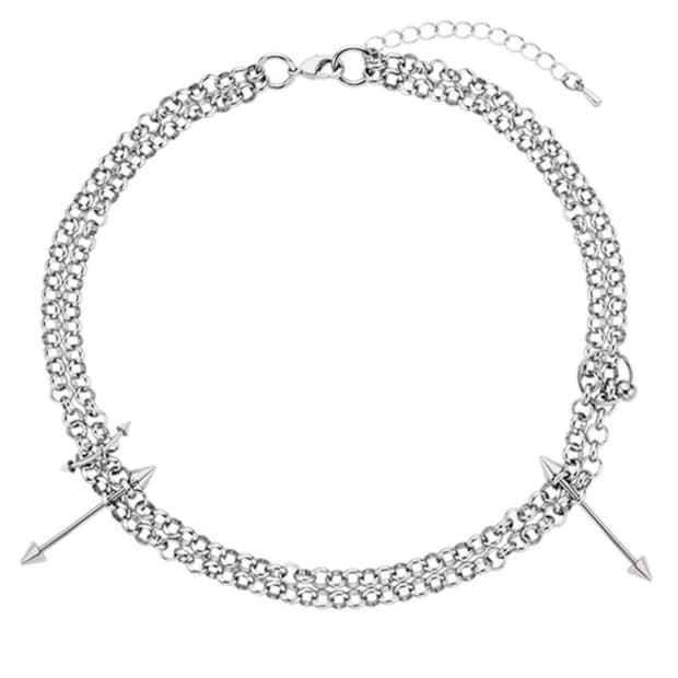 에브리벌스데이 더블 체인 목걸이