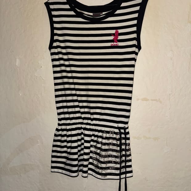 DOHC Striped sleeveless one pice