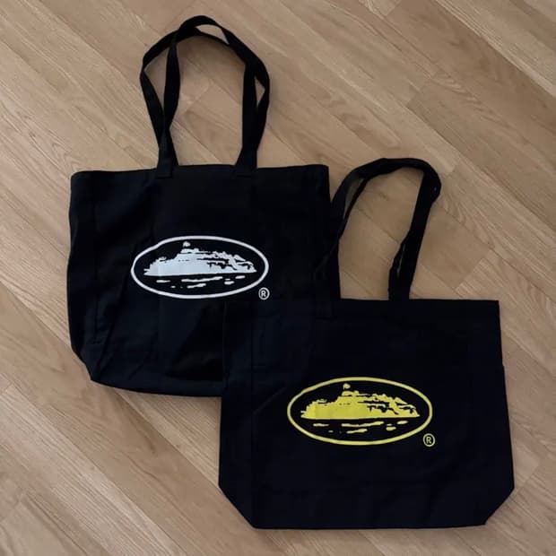 Crtz 코르테이즈 corteiz 캔버스 토트백 옐로우