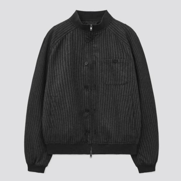 인템포무드 머키 스트라이프 자켓 팝니다