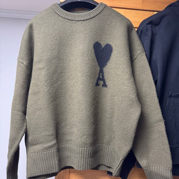 아미 안타르시아 니트 올리브 카키 M