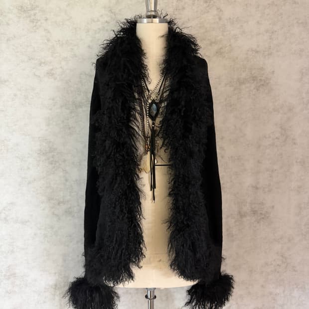 Vkei fur cardigan