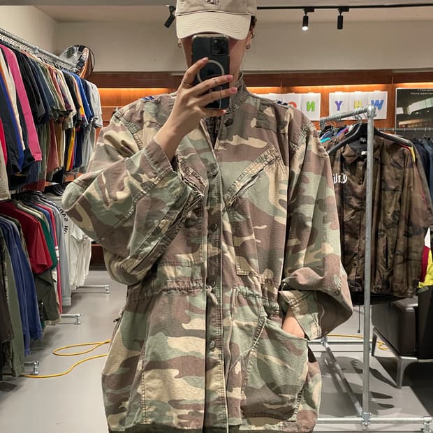 빈티지 카모플라주 야상 자켓  