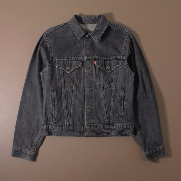 90s Levi’s  리바이스 Type3 블랙 데님 트러커 자켓 L011