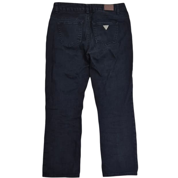 게스 흑청 데님팬츠