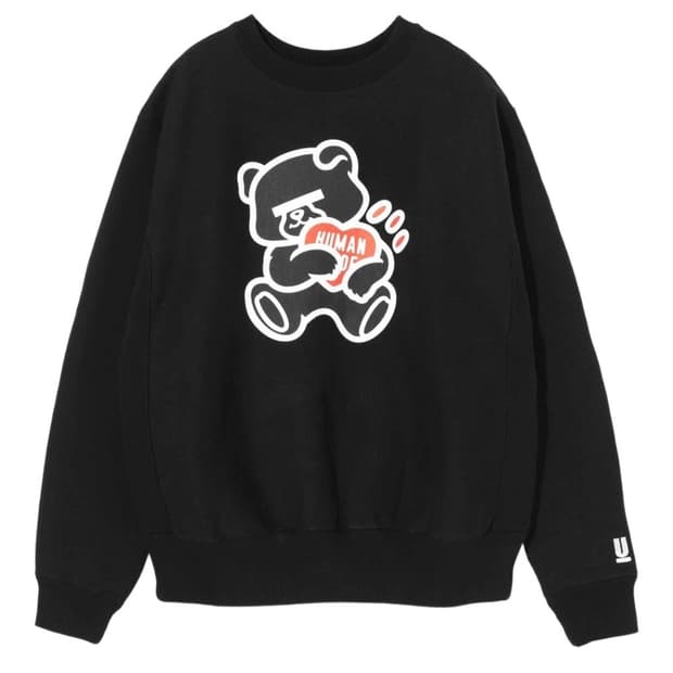 휴먼메이드 x 언더커버 스웨트셔츠 블랙