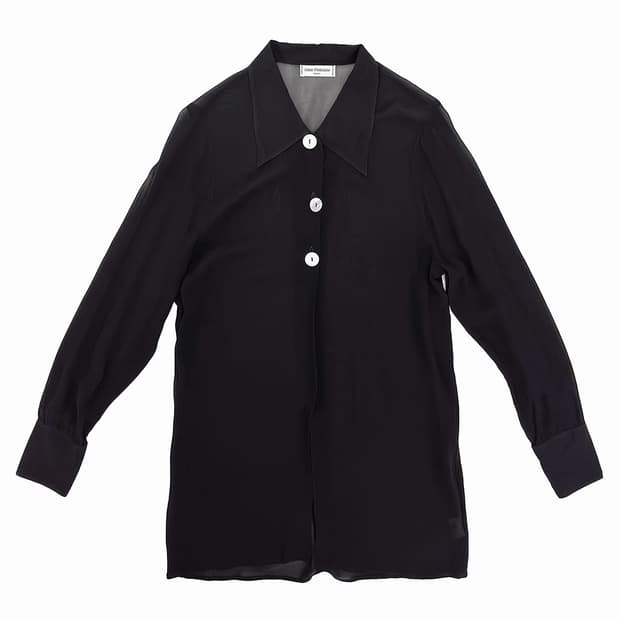 Anne Fontaine Sheer Viscose Blouse/ Os