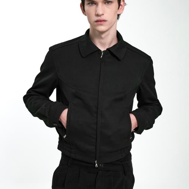 이젤서비스 슬릭 크롭 자켓 s