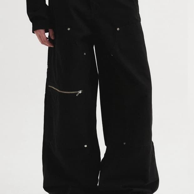 DNSR 카펜터 팬츠 블랙 XL