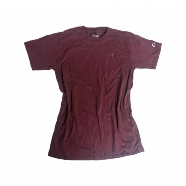챔피온 버건디 반팔티