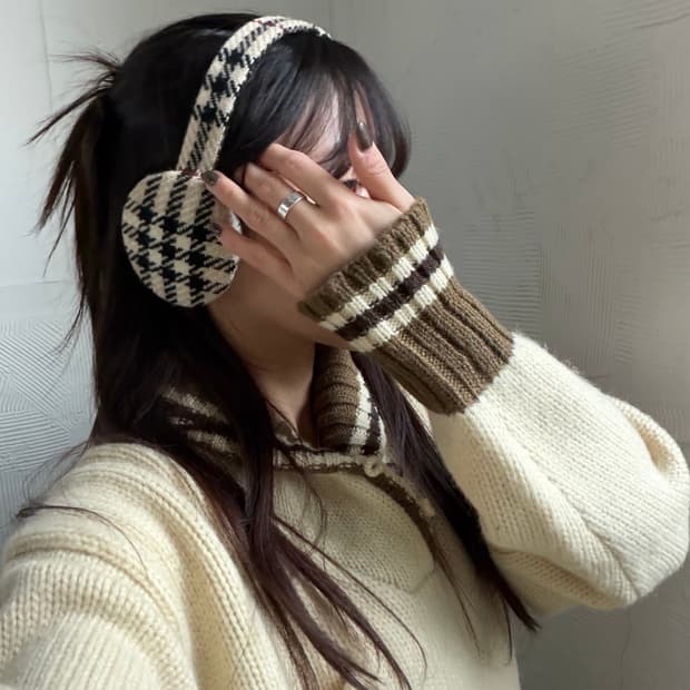 Burberrys 버버리 런던 노바체크 귀도리 이어플랩 