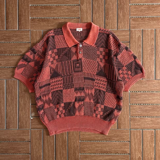 Cassini Uomo linen collar 1/2 knit