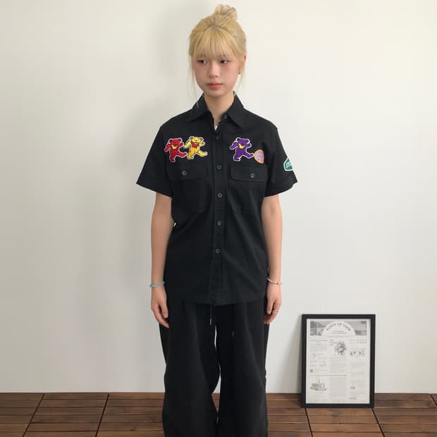 Girls Basic Patch Work Shirt