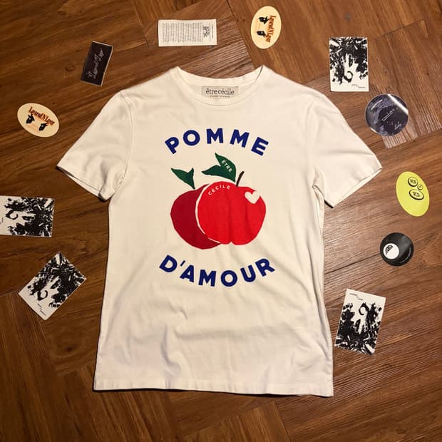 ETRE CECILE 에뜨르세실 POMME DAMOUR 프린팅 티셔츠