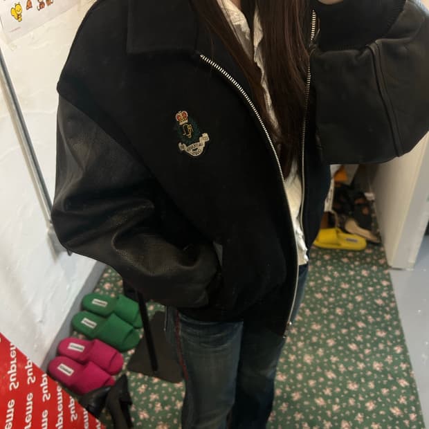 chaps 블루종 자켓 모직